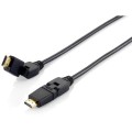 ÷ Cable hdmi equip hdmi 2.0 high speed con ethernet 1m conector pivotante 180? 119361