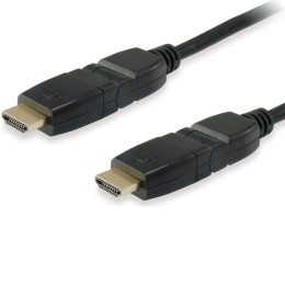 ÷ Cable hdmi equip hdmi 2.0 high speed con ethernet 2m conectores pivotantes 180? 119362